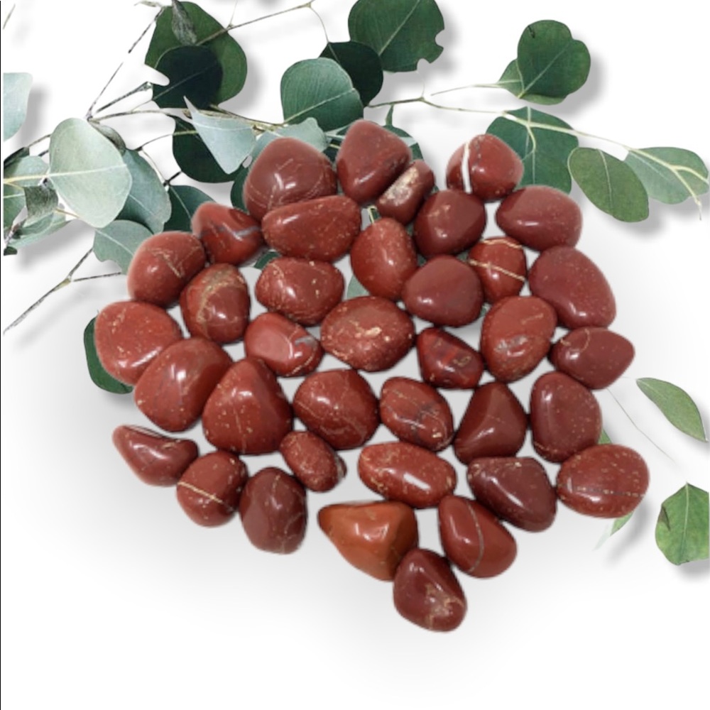 Red Jasper Tumble Crystal 2pc Set